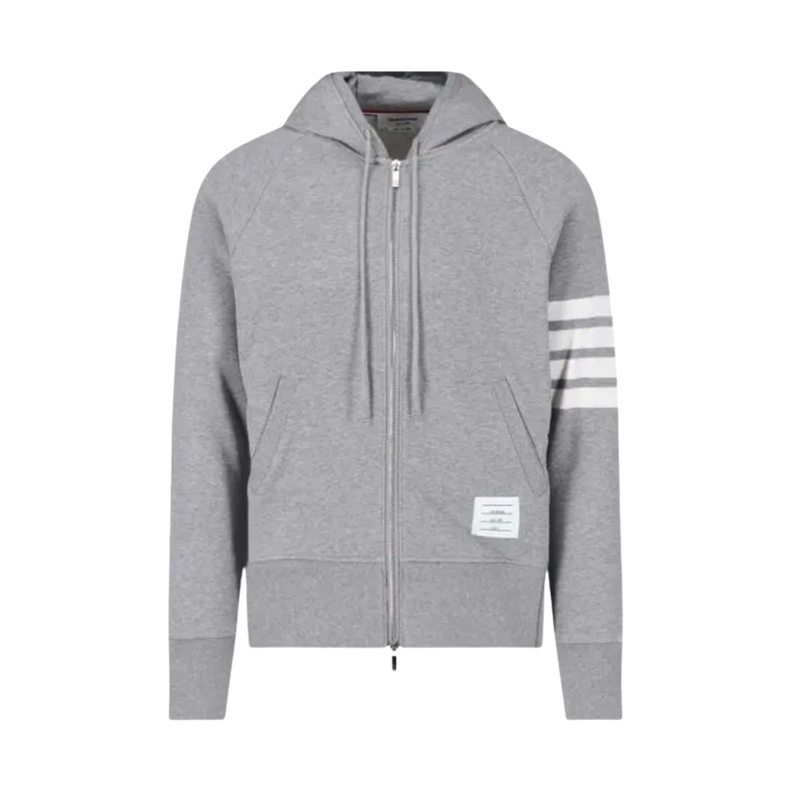 MJT413E 00535 055 25S [15% 쿠폰] Thom Browne Hector Embroidered Hoodie Light Grey