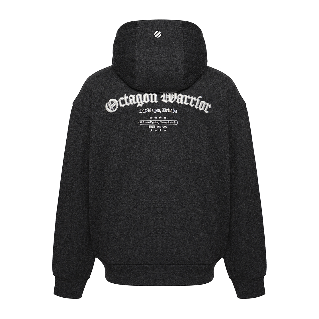 유에프씨 스포츠 엠블럼 오버핏 후드 집업 차콜(UFC SPORT Emblem Oversized Fit Hoodie Zip-Up Charcoal) - 3