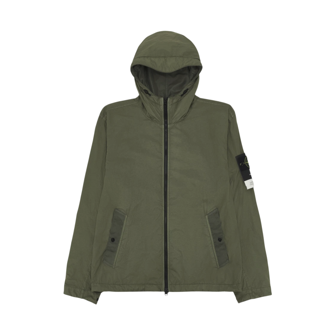 L1S154100001 S0A23 V005 [15% 쿠폰] Stone Island 4100001 Crinkle Reps NY Hooded Jacket with Wind Resistance and Anti Drop Military Green - 26SS