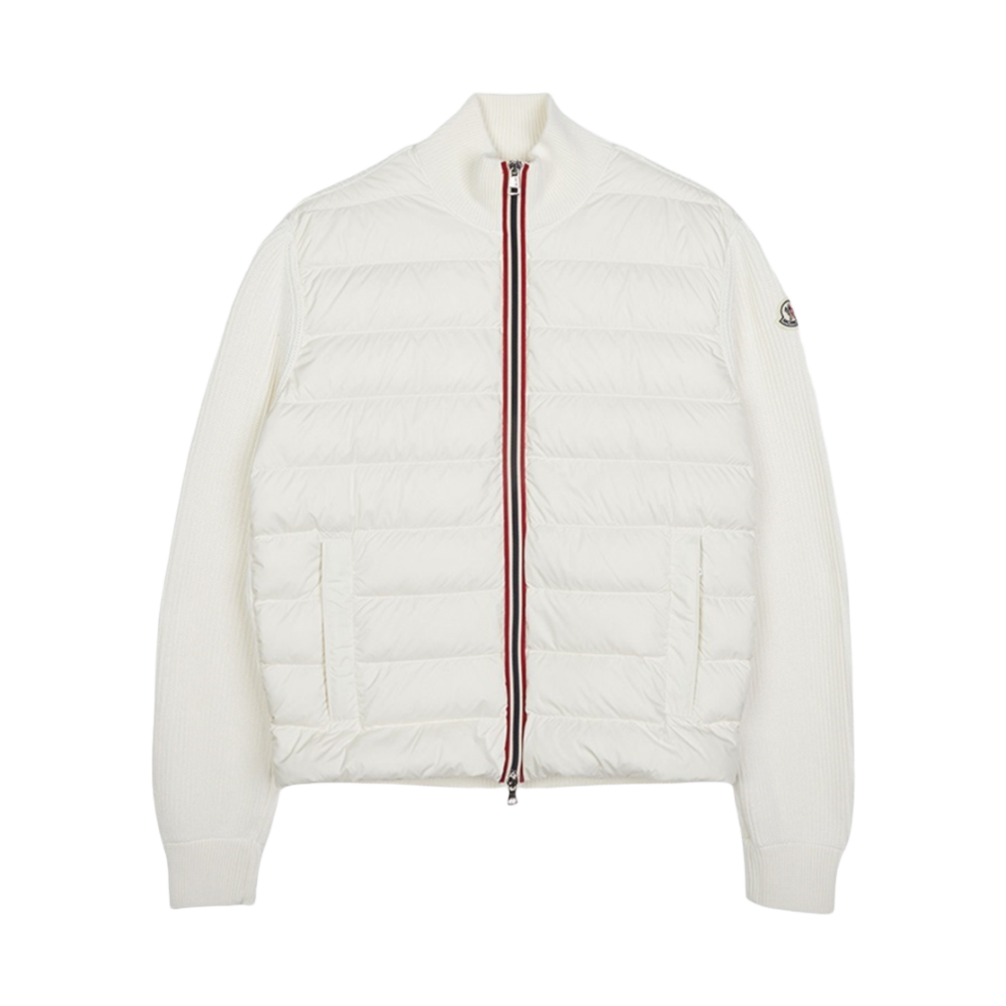 9B00006 M1367 034 25S [15% 쿠폰] Moncler Padding Zip Up Cardigan Ivory - 25SS