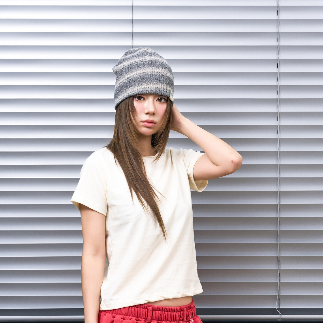 낫뉴 nn 라벨 옴브레 비니 라이트 그레이(Not New nn Label Ombre Beanie Light Grey) - 4