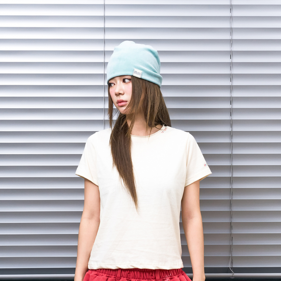 낫뉴 nn 라벨 벨루어 비니 민트(Not New nn Label Velour Beanie Mint) - 2