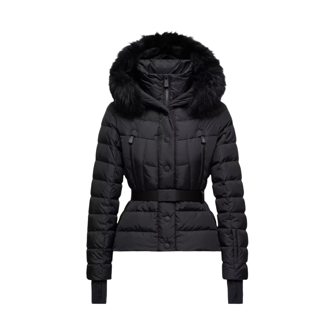 BEVERLEY 1A00066 5399E [15% 쿠폰] (W) Moncler Beverley Hooded Shearing Trim Ski Down Jacket Black - 25FW