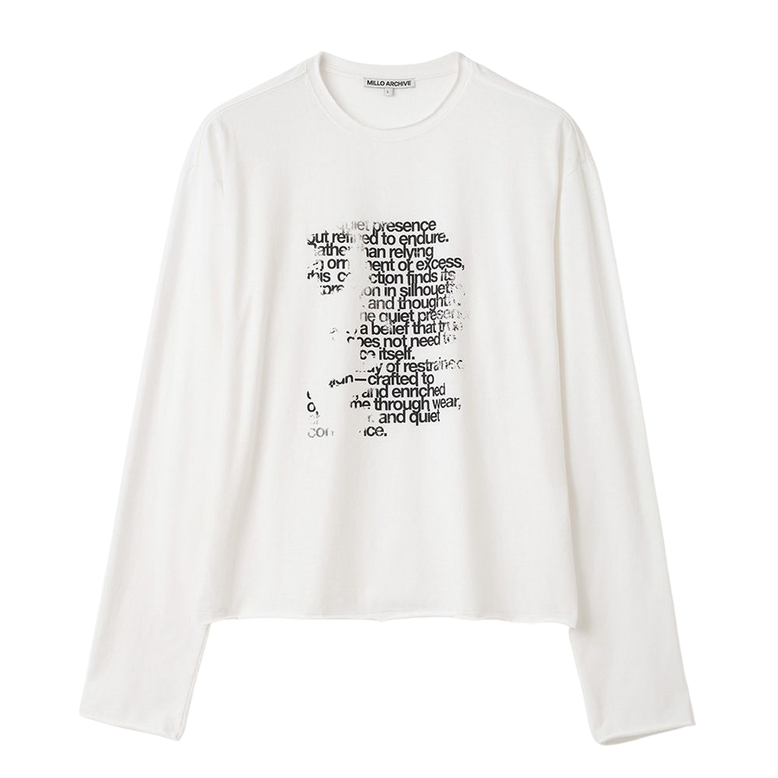 밀로 아카이브 오버레이 롱 슬리브 화이트(milloarchive Overlay Long Sleeve White)