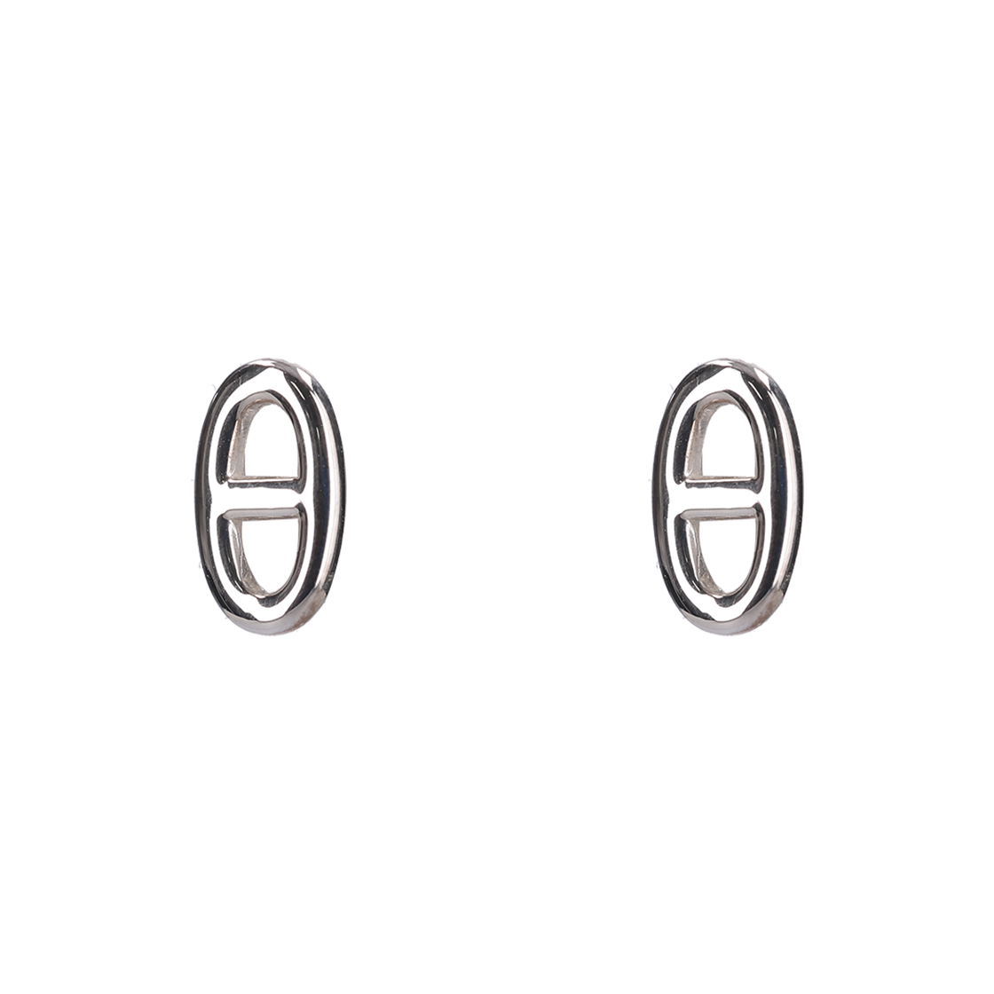 ITUMIDL6UJNS Hermes Berry Small Chandal Earrings Sterling Silver