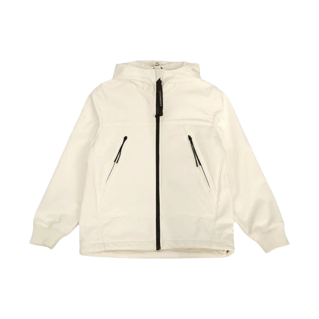 15CKOW001B006097A103 (Kids) C.P. Company U16 Shell-R Goggle Jacket Gauze White - 23FW