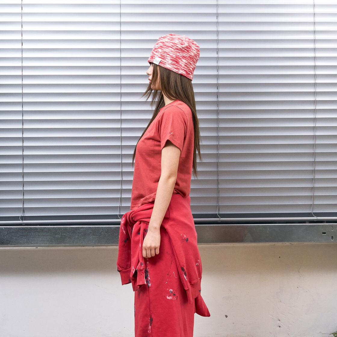 낫뉴 레인보우 스티치 티셔츠 레드(Not New Rainbow Stitch T-Shirt Red) - 4