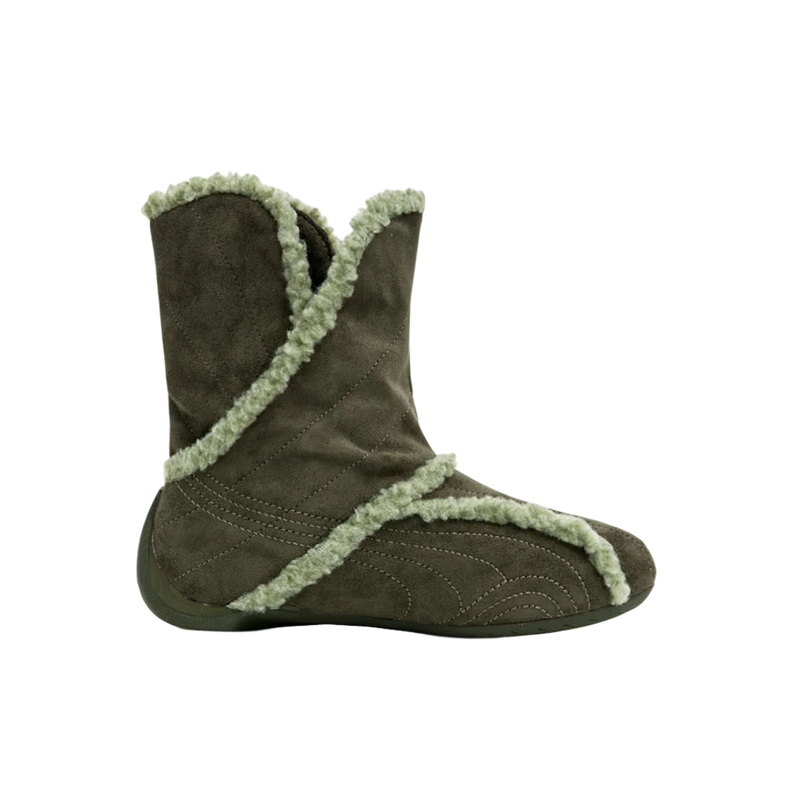 410744-03 (W) Puma Slipcat Boots Dark Olive Lux Army