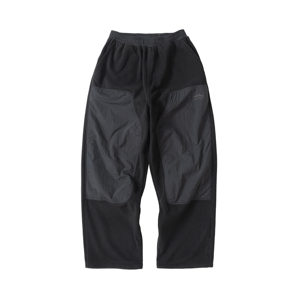 니티드 플리스 나일론 더블니 팬츠 블랙(Knitted Fleece Nylon Double Knee Pants Black) - 1