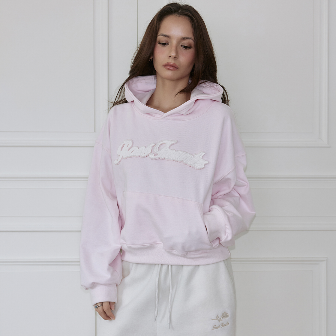 로제프란츠 기모 아플리케 후디 [핑크](Rosefrantz Brushed Fleece Applique Hoodie [Pink]) - 5