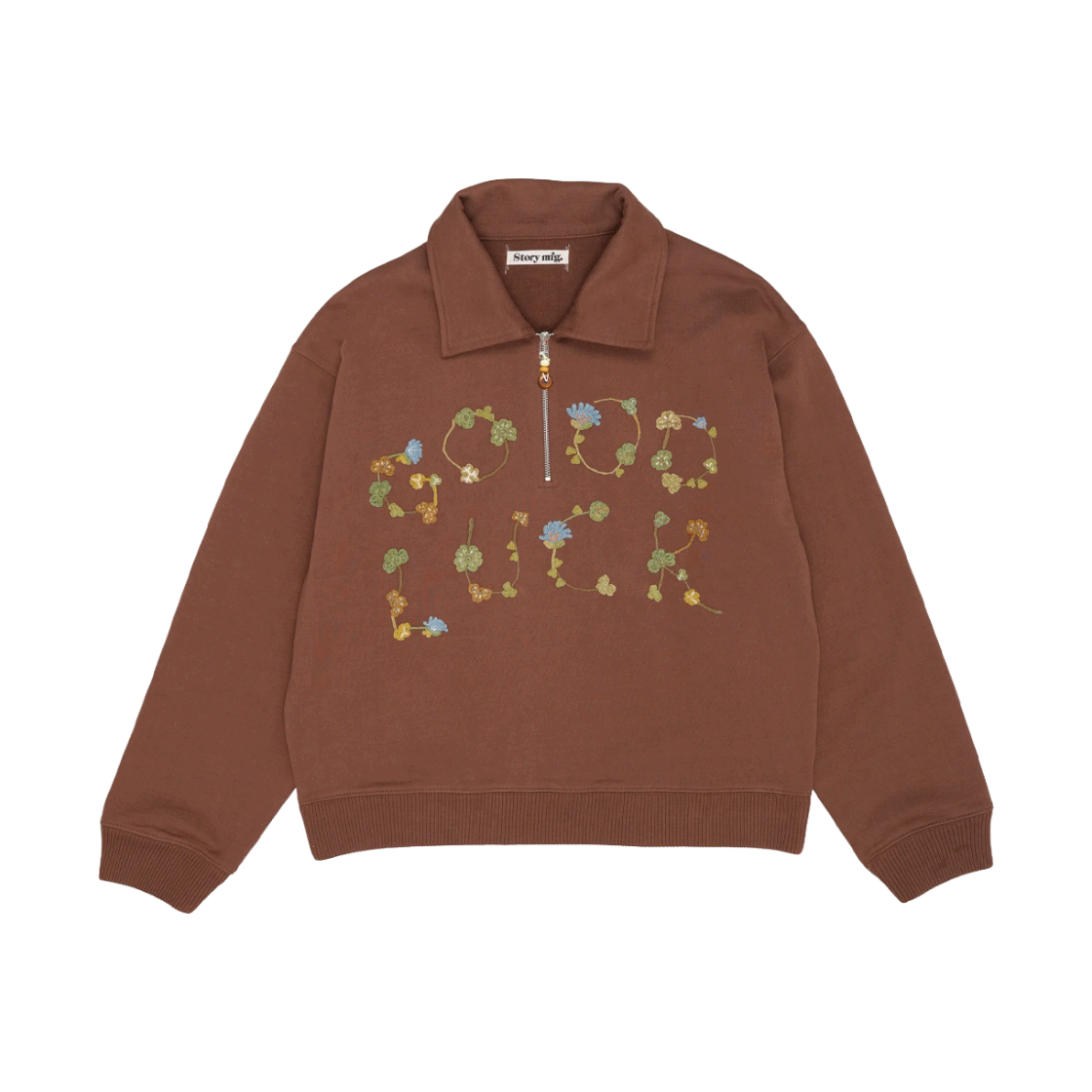 KW6DTSWSY09BR Story mfg Women Geo Pullover Good Luck - 26FW