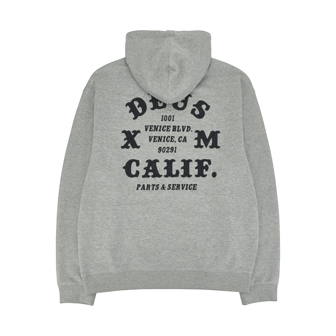 D263UZH230-093 Deus Ex Machina Quick Strike Zip Hoodie Medium Grey