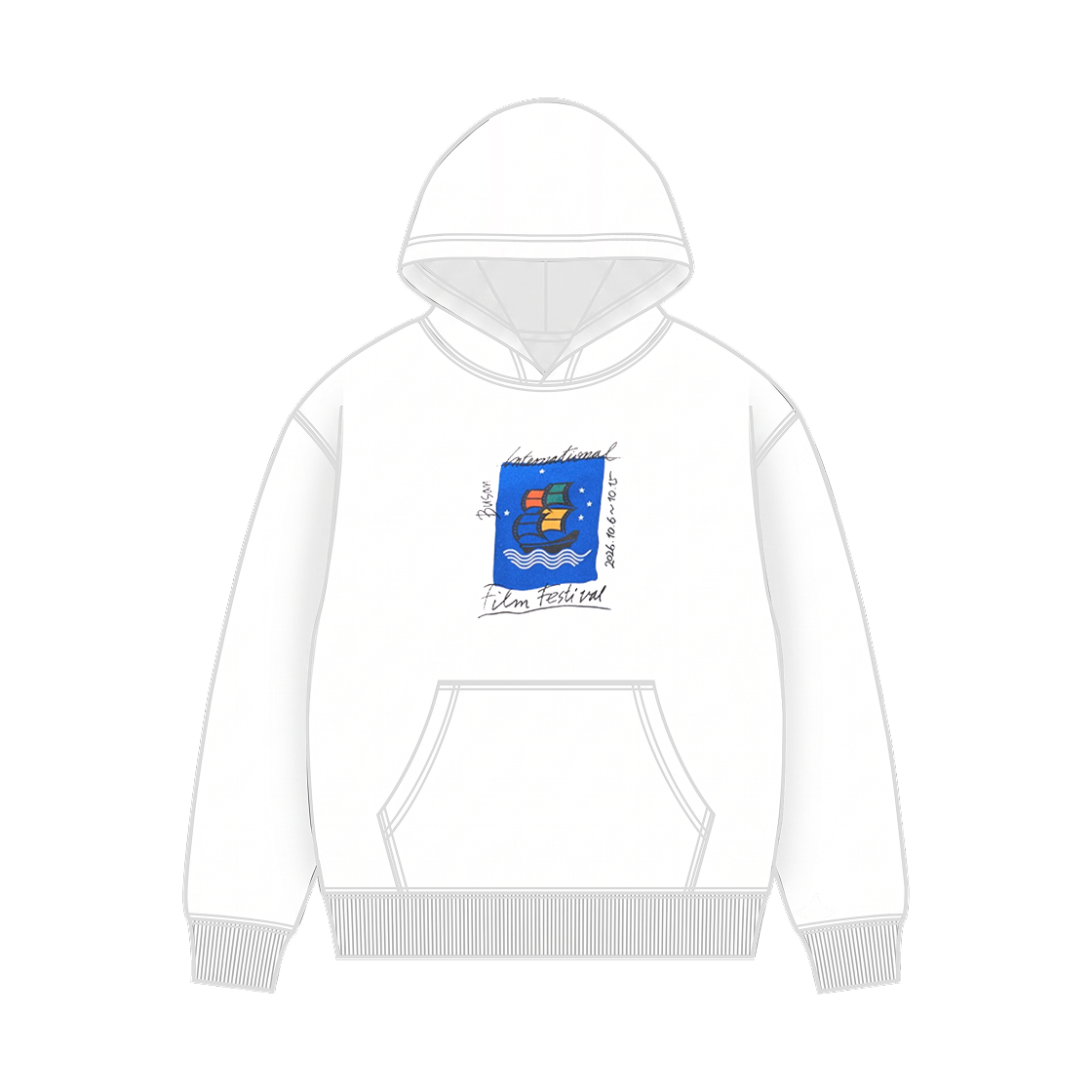 - IAB Studio x p!tt Ocean of Cinema Hoodie White