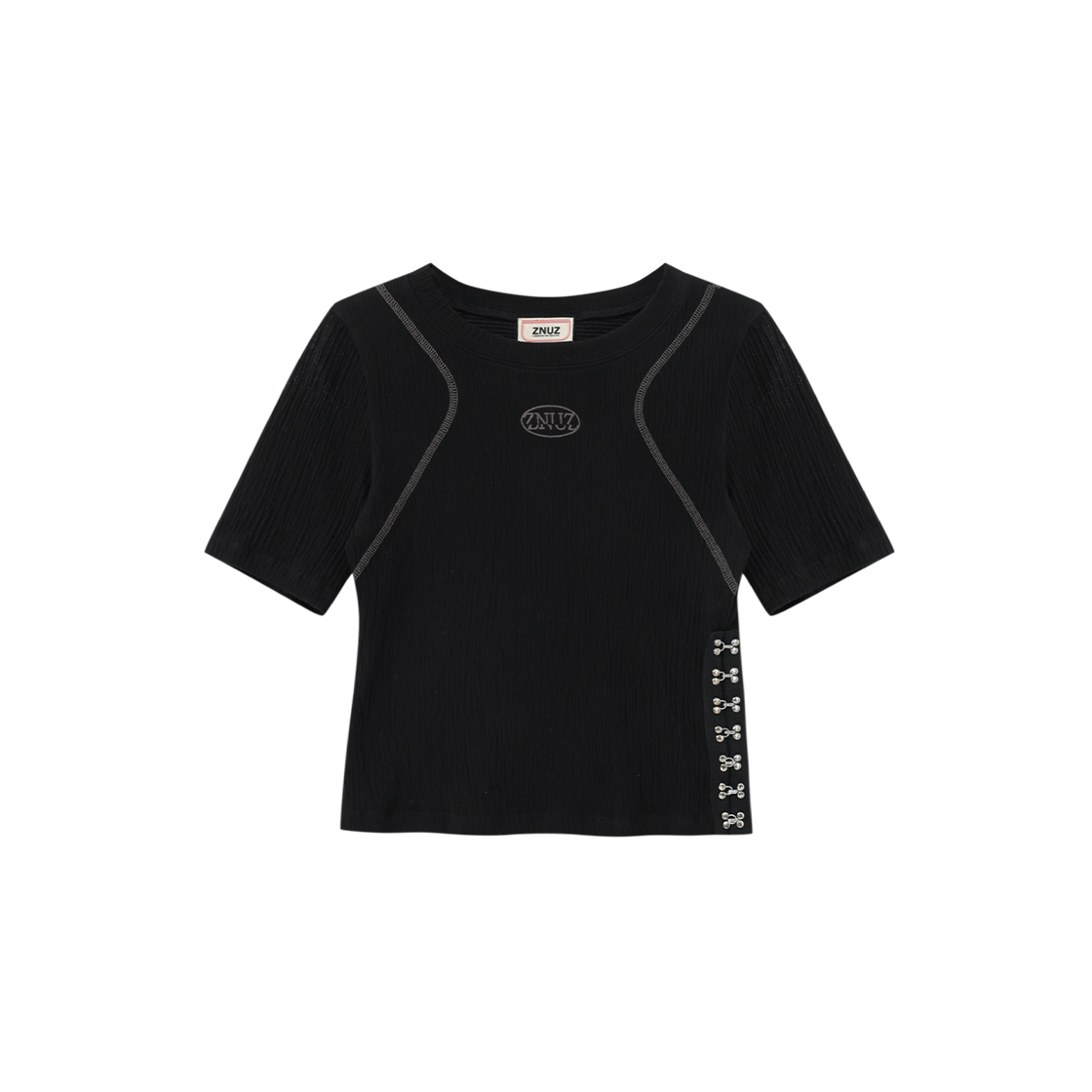 Z26R-WTS26-BK Znuz Z-Logo Side Hook T-Shirt - Black