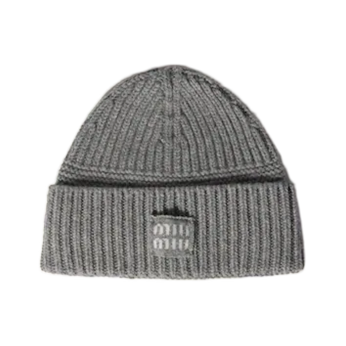 5HC539-2F8S-F0031 Miu Miu Wool and Cashmere Beanie Grey