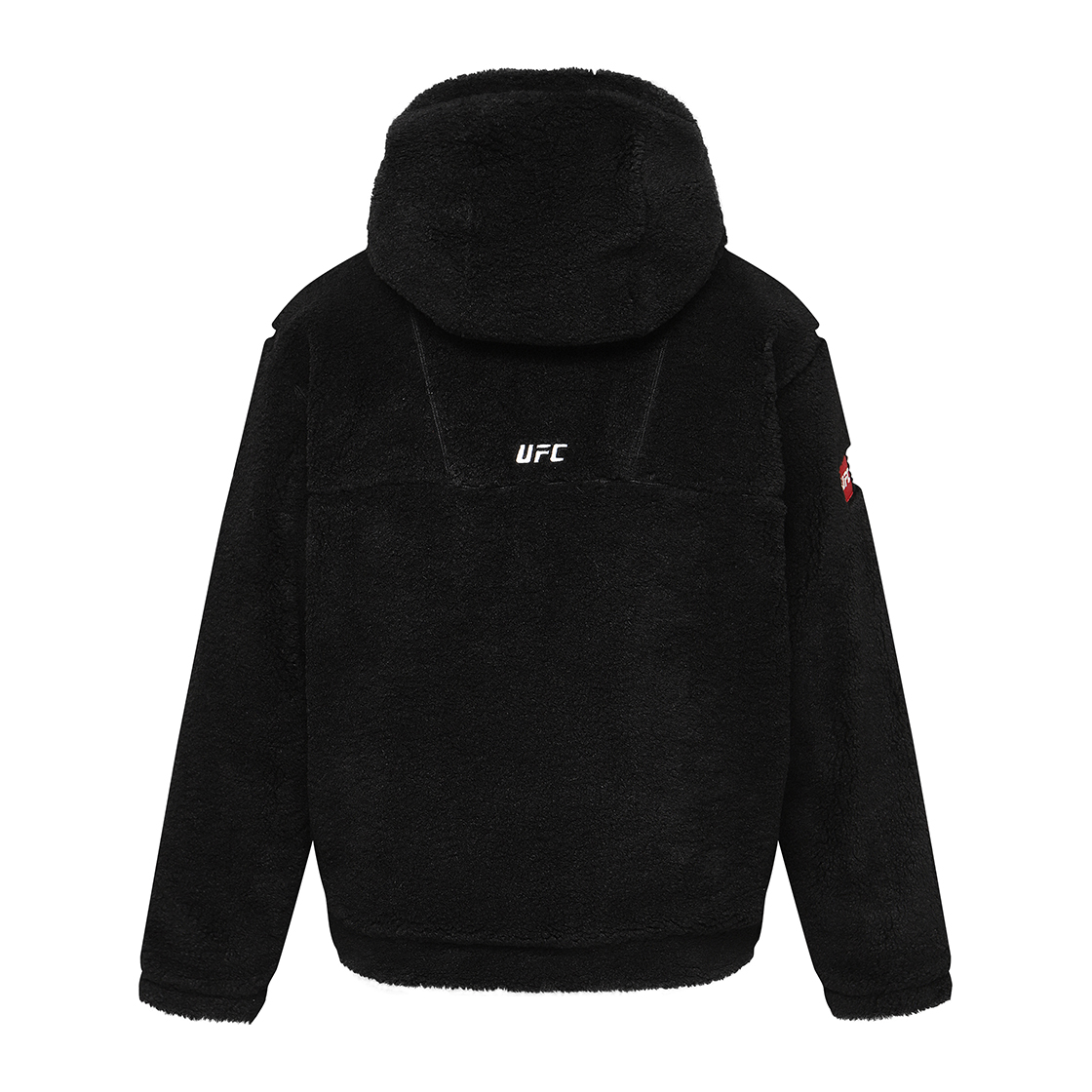 유에프씨 스포츠 MMA 스폰서십 릴렉스핏 플리스 자켓 블랙(UFC SPORT Mma Sponsorship Relaxed Fit Fleece Jacket Black) - 3