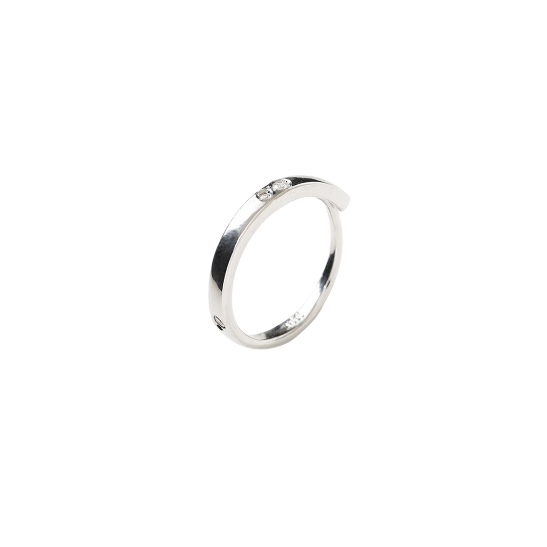 ML1008SIV milloarchive Recur Diamond Ring Silver