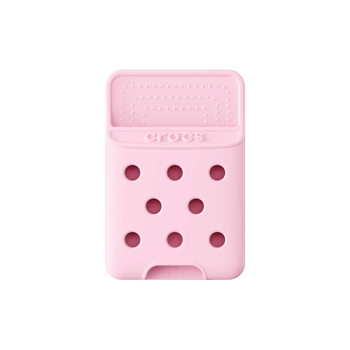 8800296977046 SLBS Crocs  Pink Millk Magnet Card Wallet
