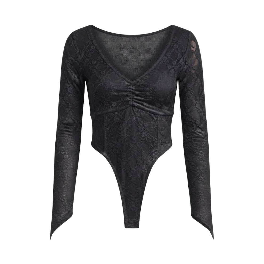 게이트리스 페이크 바디수트 롱 슬리브-블랙(Gateless Fake Bodysuit Long Sleeve-Black)