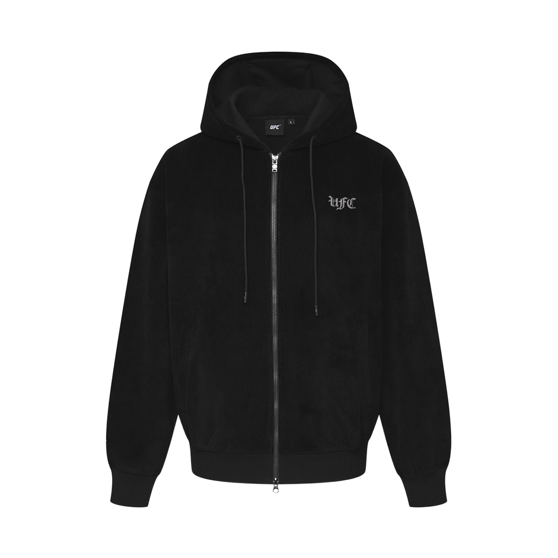 유에프씨 스포츠 고딕 옥타곤 오버핏 후드 집업 블랙(UFC SPORT Gothic Octagon Oversized Fit Hoodie Zip-Up Black) - 1