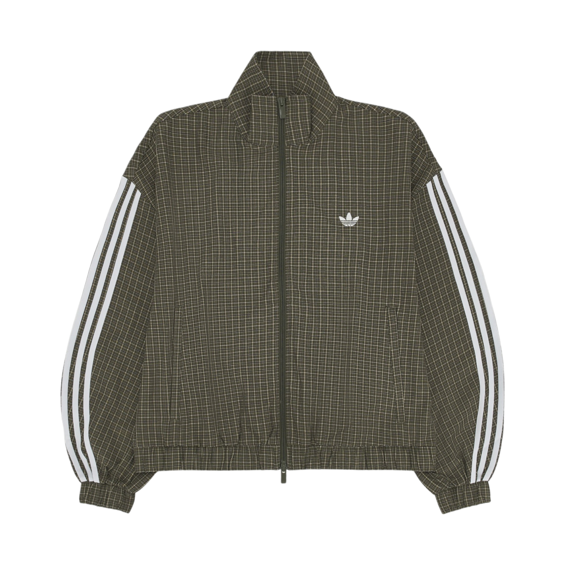 LE8306 (W) Adidas Check Track Top Olive Strata Wonder Beige - KR Sizing