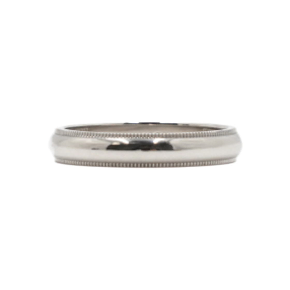 ITJ7M9RNHNGF Tiffany & Co. Platinum Classic Milgrain Wedding Band Ring
