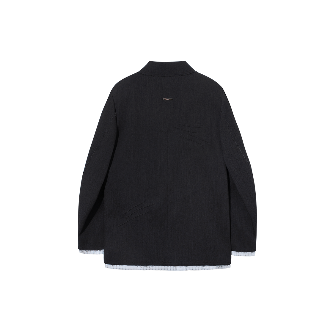 제뉴즈 스위프츠 스터드 로우컷 테일러드 자켓 - 차콜(Znuz Swiftz Stud Low-Cut Tailored Jacket - Charcoal) - 2