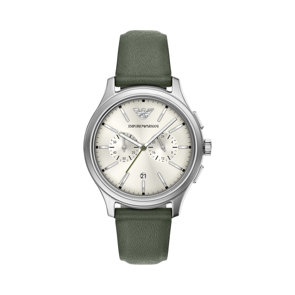 AR11801 Emporio Armani Quartz Chronograph 42mm Leather Green