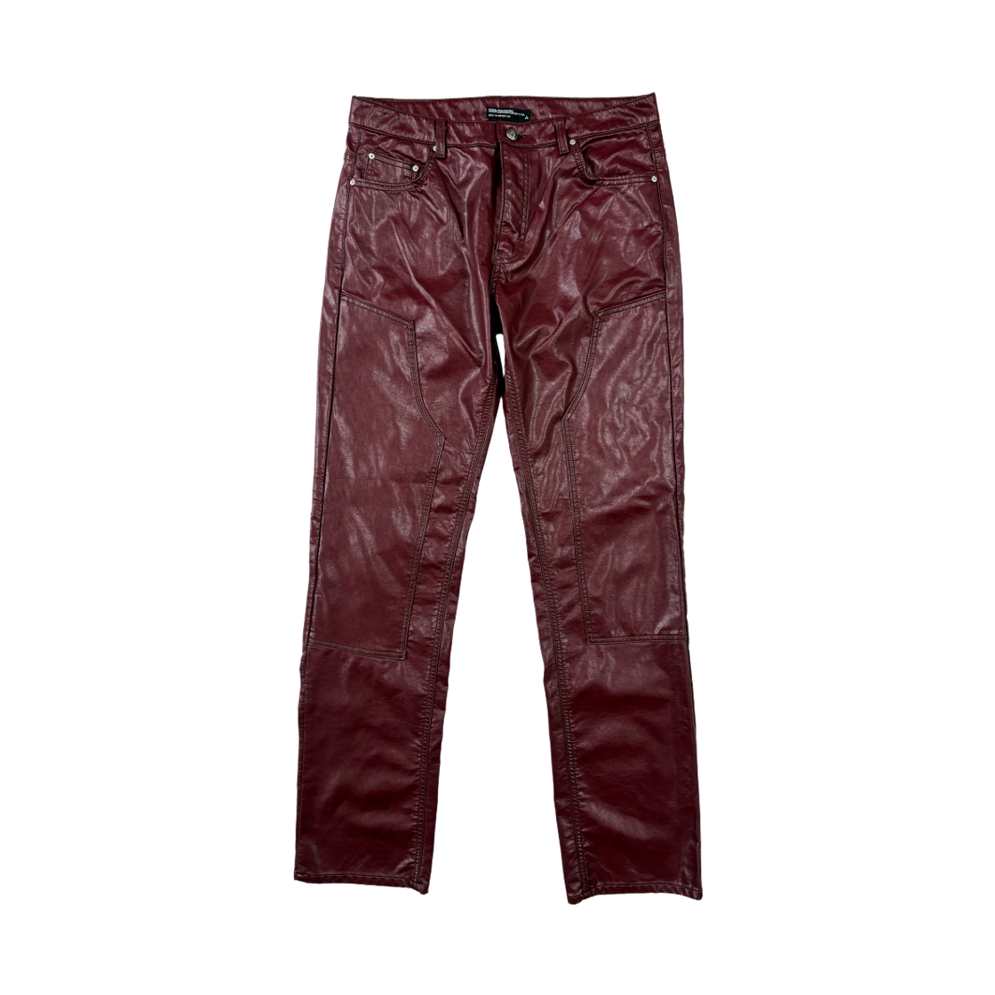 26100333 Sundayoffclub Double Knee Leather Pants