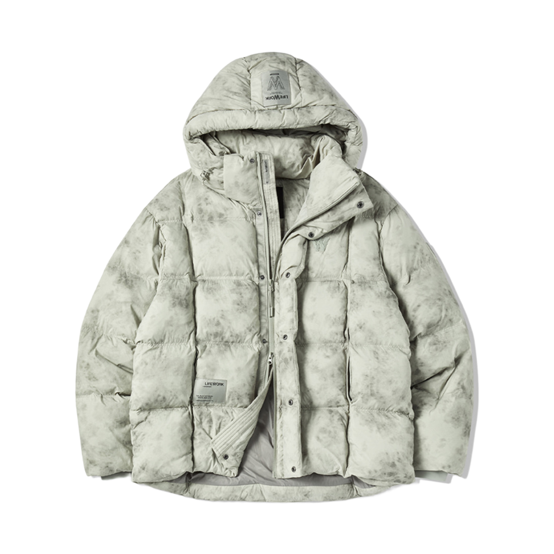 라이프워크 소프트 에어 믹스 퀼팅 후드 다운 점퍼_LW254DJ311(Lifework Soft Air Mix Quilted Hooded Down Jumper_LW254DJ311) - 1