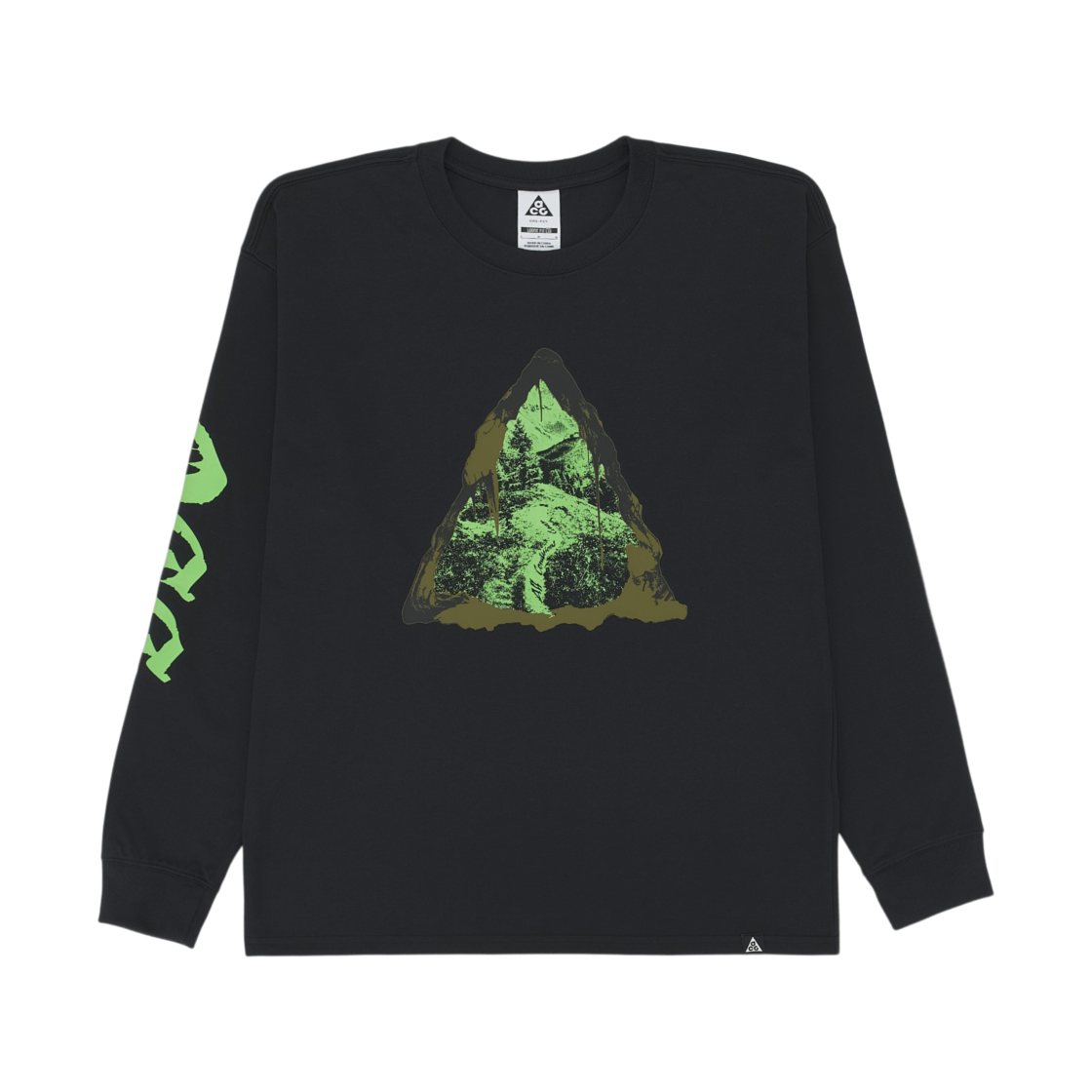 IH1303-010 Nike ACG Dri-Fit Long Sleeve T-Shirt Black - Asia