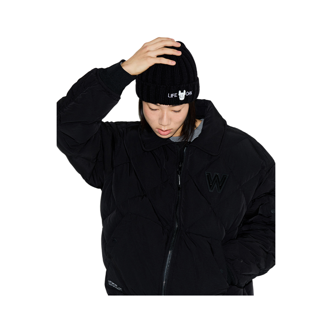 라이프워크 라독 골지 비니_LW234CP811(Lifework Radog Ribbed Beanie_LW234CP811) - 2