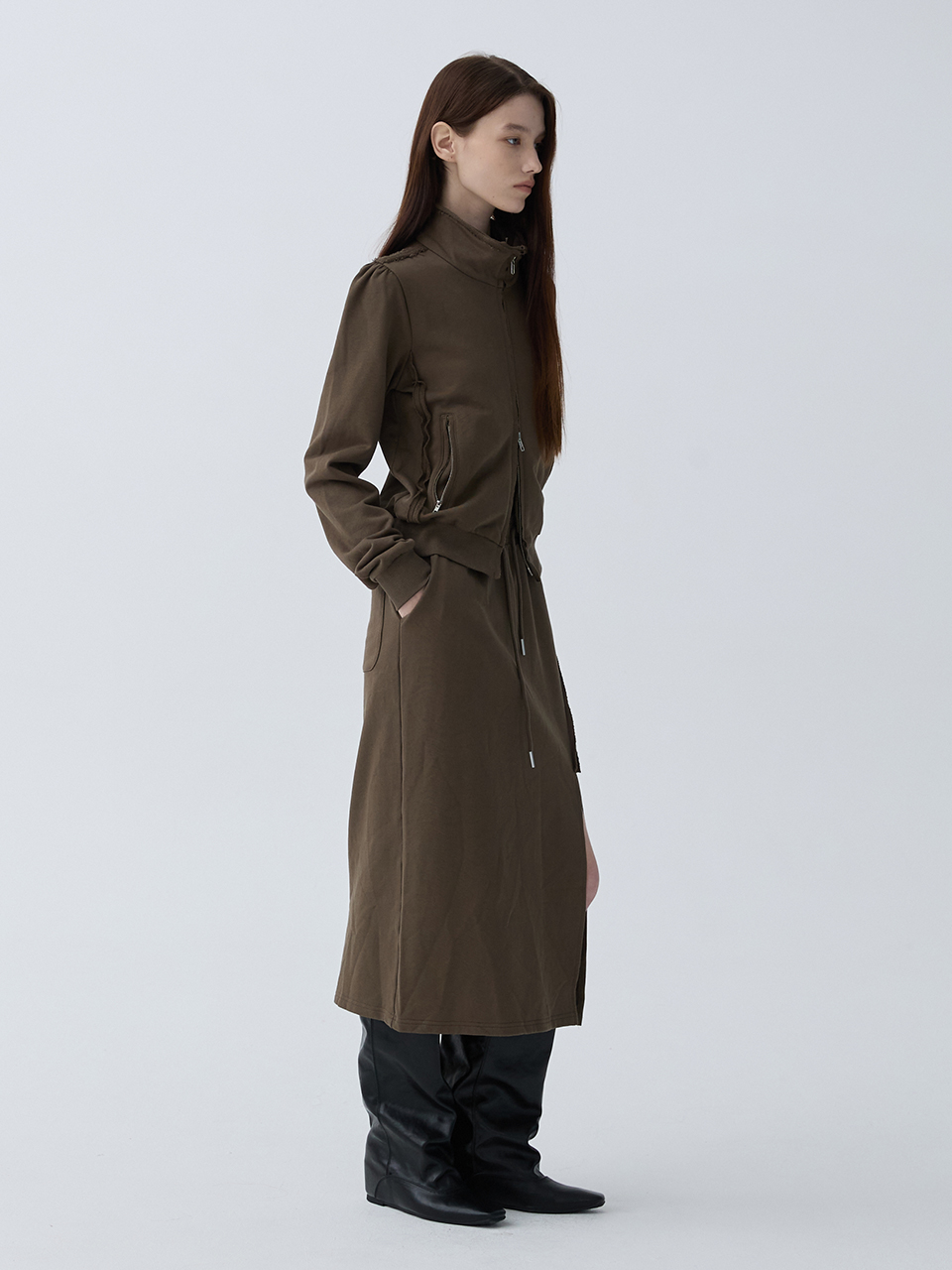 아크무어 어반 집업 스토리지 룩 라이트 브라운(ARCMOOR Urban Zip-Up Storage Look Light Brown) - 4