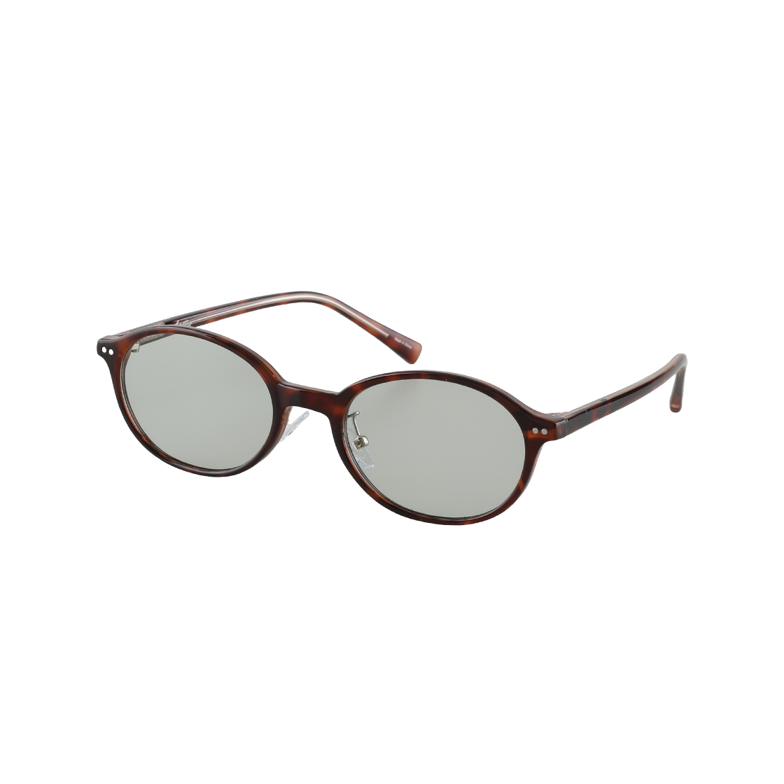 GEEKS C4 2DITOR EKS Round Geek-Chic Horn-Rimmed UV-Blocking Sun Glass C4 Leopard