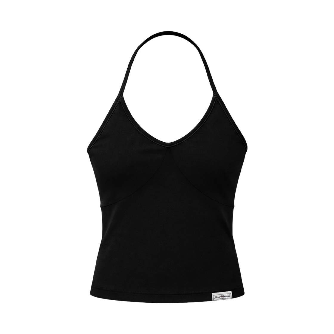 RS26WSV101BLK Rosefrantz Halter Neck Layered Tank Top [Black]