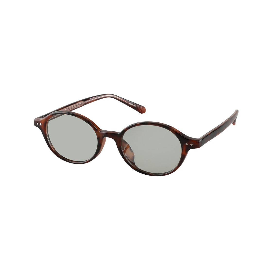 NERDS C3 2DITOR RDS Tint NERD Round Geek Chic Horn-Rimmed UV-Blocking Sun Glass C3 Green Leopard