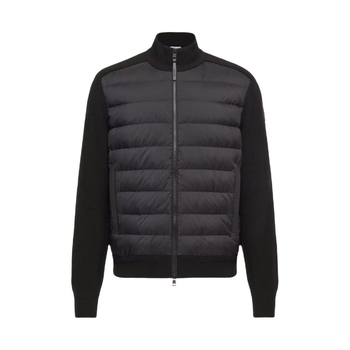9B00011 M4281 999 26F [15% 쿠폰] Moncler Wool & Cashmere Blend Padded Zip-Up Cardigan Black - 26FW