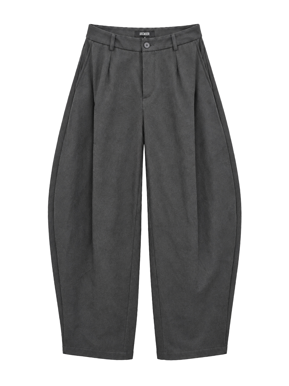A26FW5003GY ARCMOOR Balloon Silhouette Pintuck Pants Grey