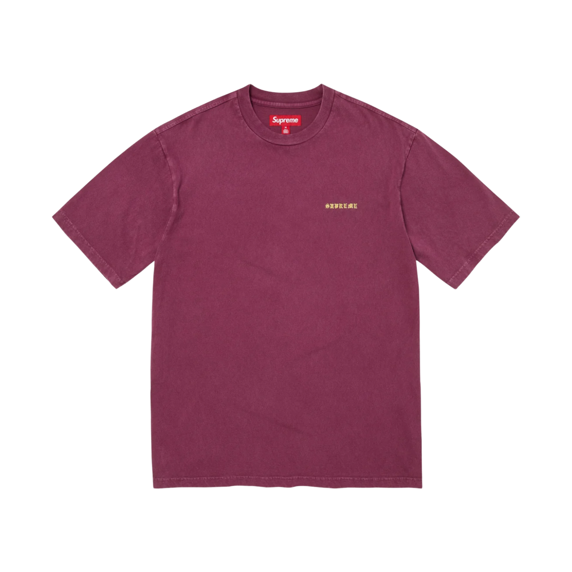 - Supreme Washed S/S Top Plum - 26FW