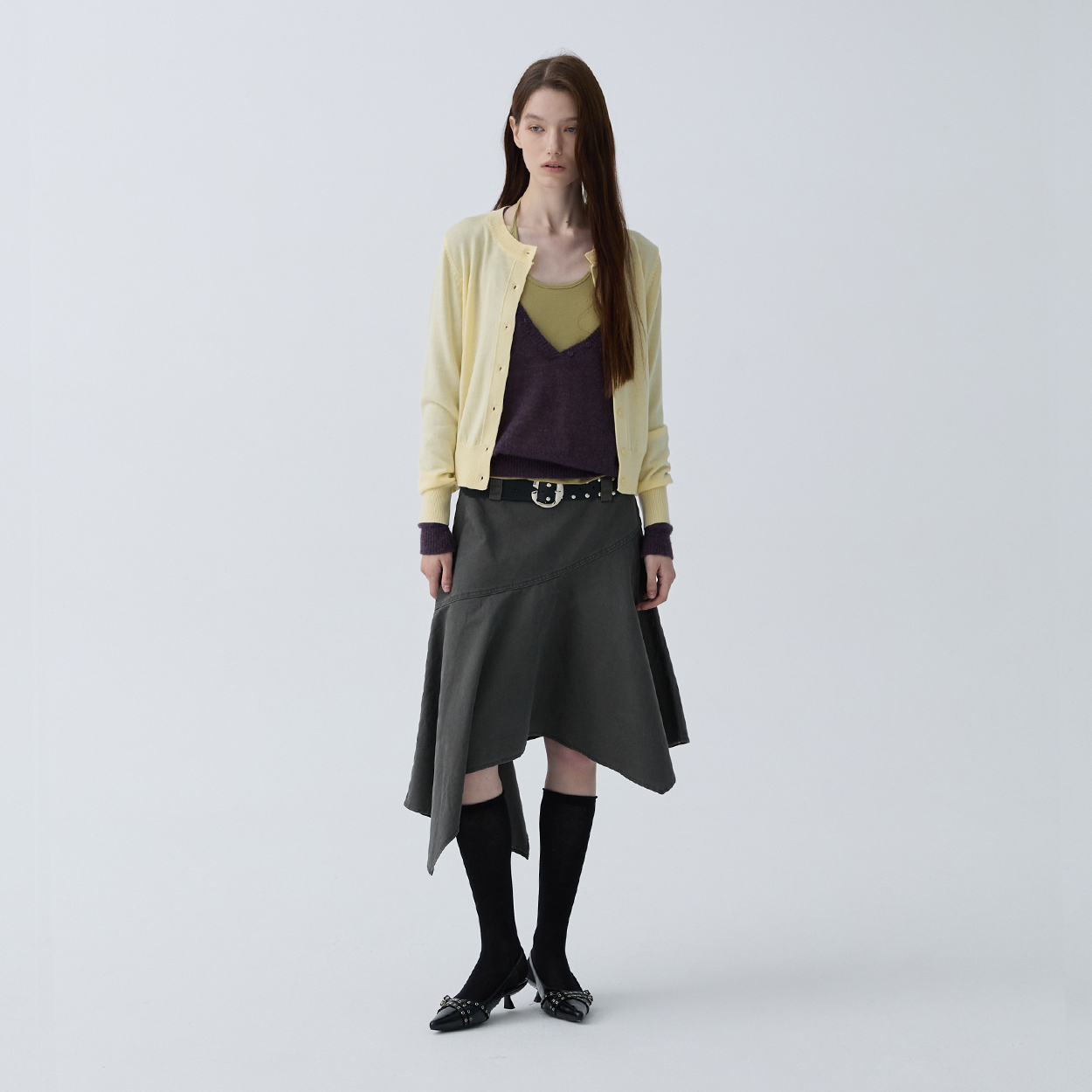 아크무어 프리즘 텐션 가디건 옐로우(ARCMOOR Prism Tension Cardigan Yellow) - 5