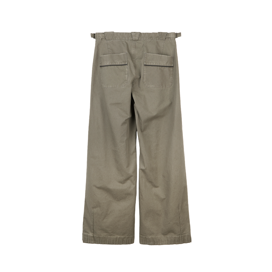 폴리테루 셰리 팬츠 워시드 카키(Polyteru Sherry Pants Washed Khaki) - 2