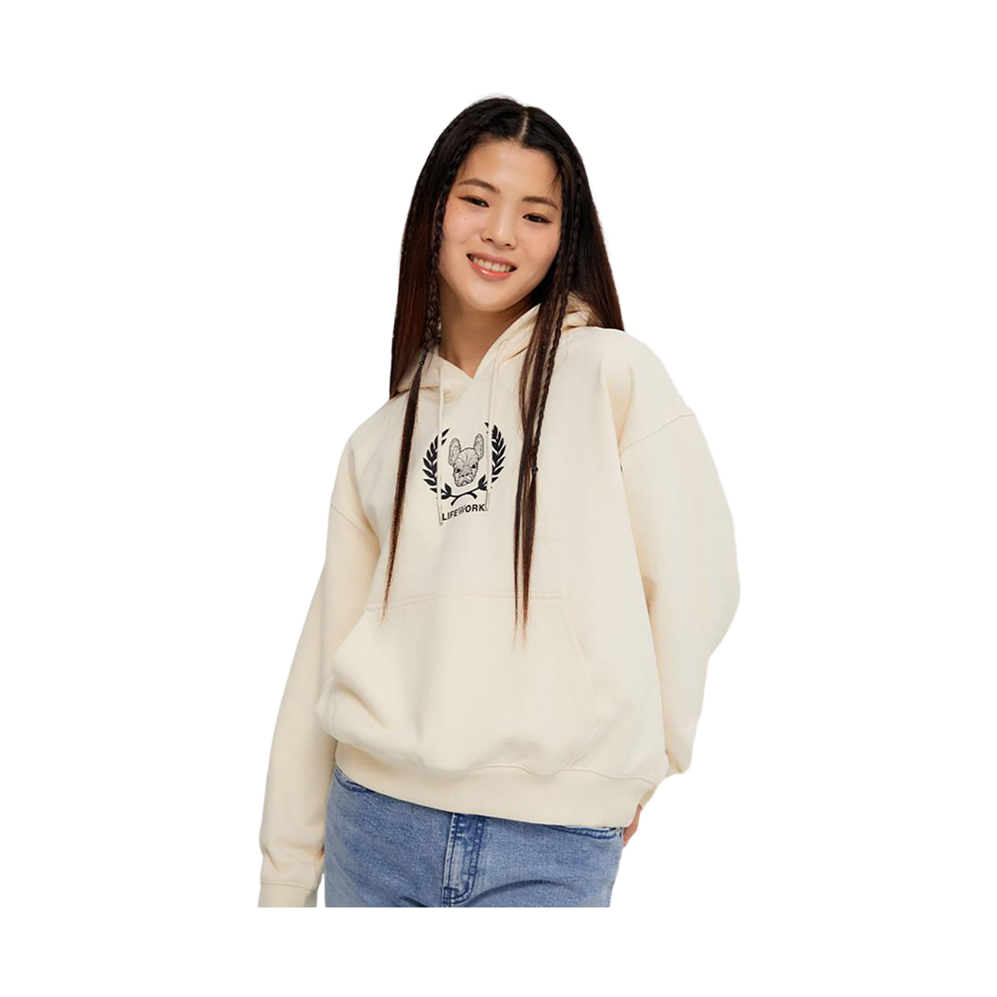 라이프워크 베이로렐 아트웍 후드 티셔츠_LW245HD799(Lifework Bay Laurel Artwork Hoodie T-shirt_LW245HD799) - 3