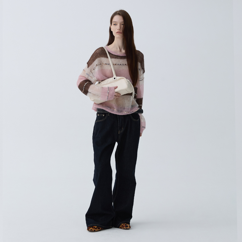아크무어 베리 마카롱 크롭 탑 핑크(ARCMOOR Berry Macaron Cropped Top Pink) - 6