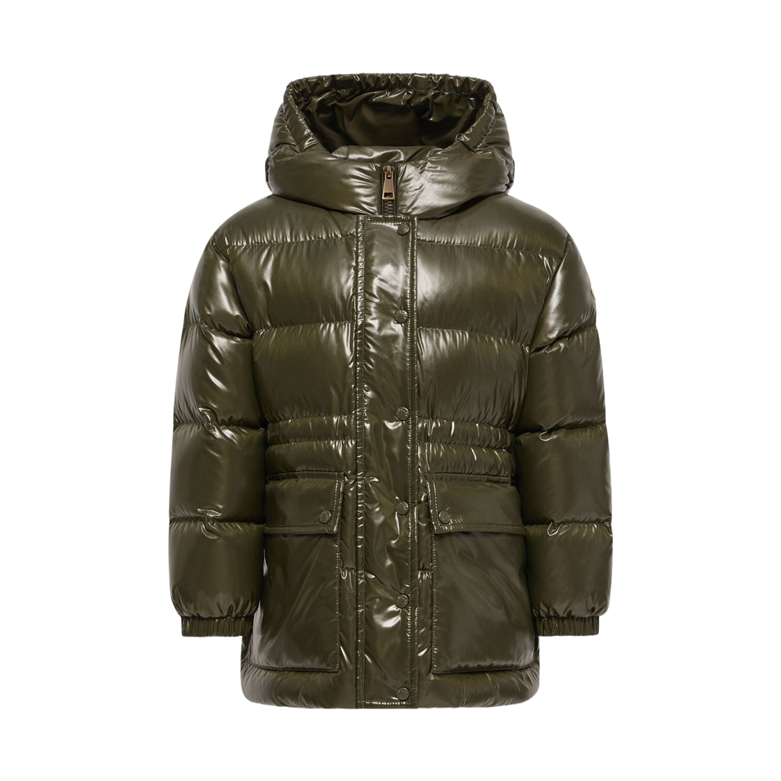 L2-954-1A00085-597Z8-833 (Kids) Moncler Sesie Hooded Down Parka Dark Green - 26FW