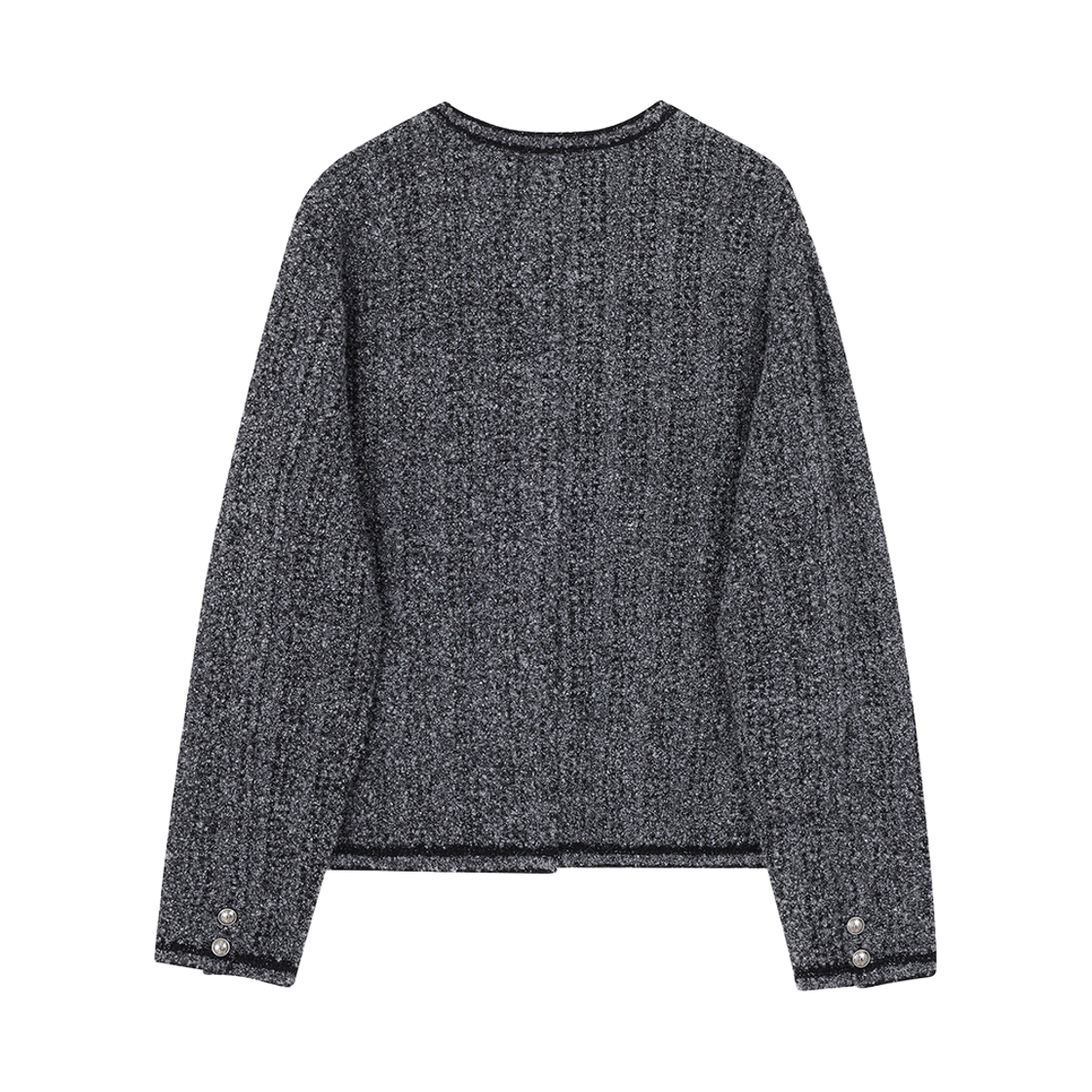 송지오 옴므 트위드 니트 자켓 그레이(SONGZIO HOMME Tweed Knit Jacket Grey) - 2