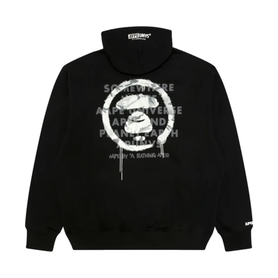 에이프 베이직 집 업 스웻셔츠 블랙 - 26FW(AAPE Basic Zip Up Sweatshirt Black - 26FW) - 2