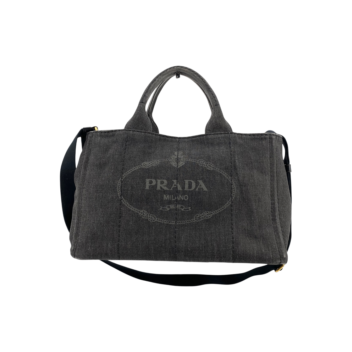 IT4QEO46DFRP Prada Denim Kanapa Tote Bag