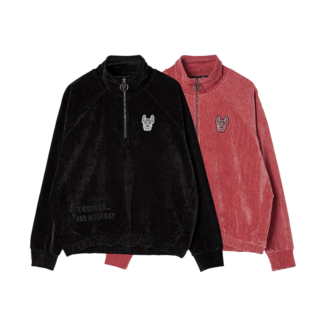 라이프워크 셔닐벨벳 반집업 맨투맨_LW224MT812(Lifework Shirly Velvet Half-Zip Sweatshirt_LW224MT812) - 3