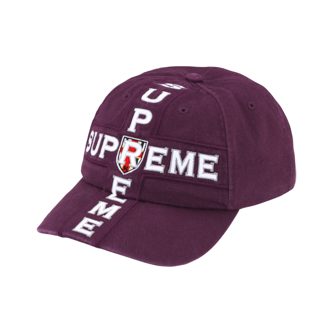 - Supreme Cross 6-Panel Plum - 26FW