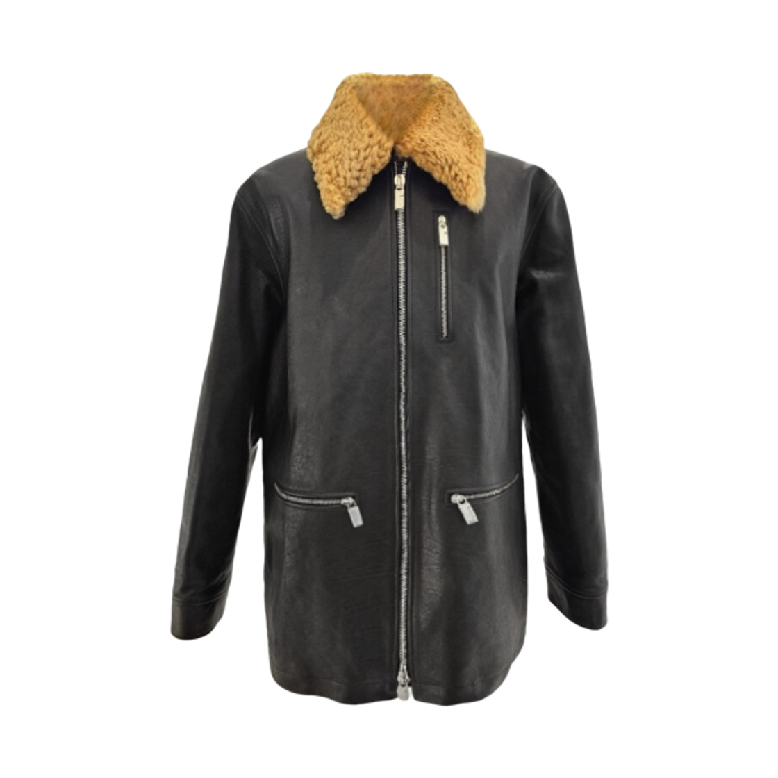 8091746 Burberry Rider Mustang Coat Black